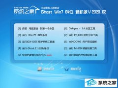 ϵͳ֮Ghost W7 64λ רҵװ v2020.02 